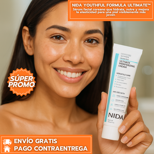 NIDA YOUTHFUL FORMULA ULTIMATE™: Sérum facial coreano que hidrata, nutre y mejora la elasticidad para una piel visiblemente más joven.