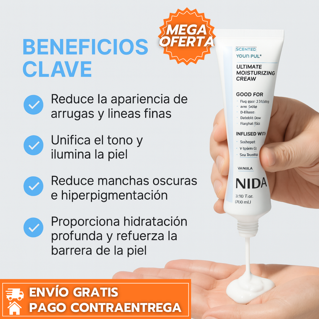 NIDA YOUTHFUL FORMULA ULTIMATE™: Sérum facial coreano que hidrata, nutre y mejora la elasticidad para una piel visiblemente más joven.