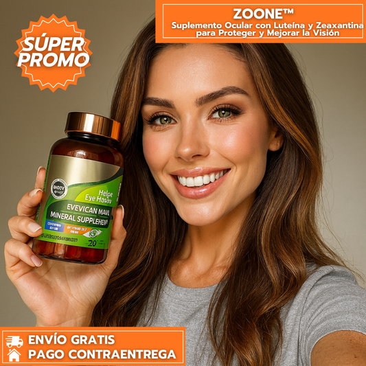ZOOONE™: Suplemento Ocular con Luteína y Zeaxantina para Proteger y Mejorar la Visión
