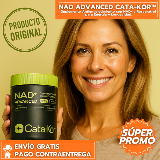 Nad+ Advanced ORIGINAL™: Suplemento con NAD+, Liposomal y Resveratrol para Energía y Longevidad.