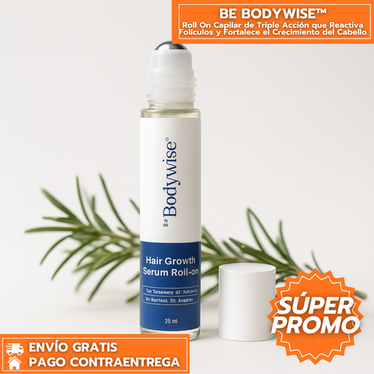 BE BODYWISE™: Roll On Capilar de Triple Acción que Reactiva Folículos y Fortalece el Crecimiento del Cabello