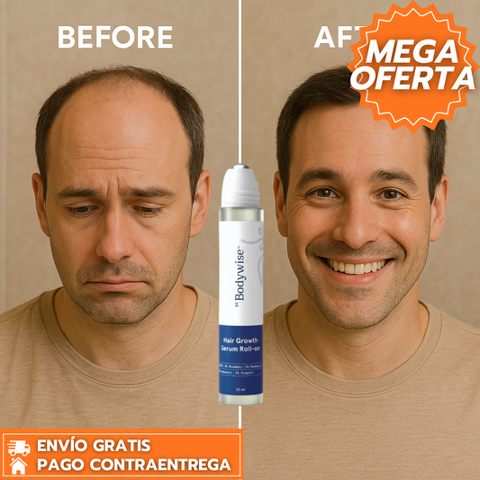 BE BODYWISE™: Roll On Capilar de Triple Acción que Reactiva Folículos y Fortalece el Crecimiento del Cabello