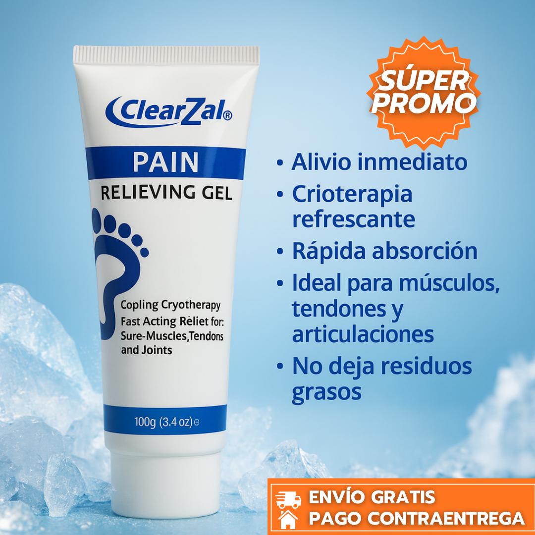 CLEARZAL™: Gel analgésico de acción rápida para aliviar dolores musculares y la CIATICA.
