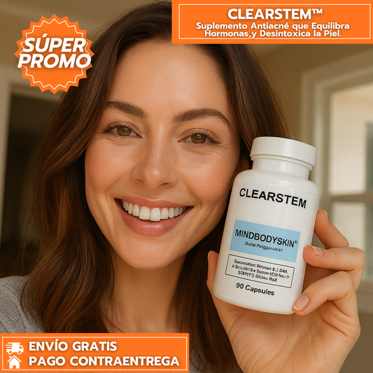 MINDBODYSKIN: Suplemento Natural Antiacné que Equilibra Hormonas, Mejora la Digestión y Desintoxica la Piel desde Adentro.
