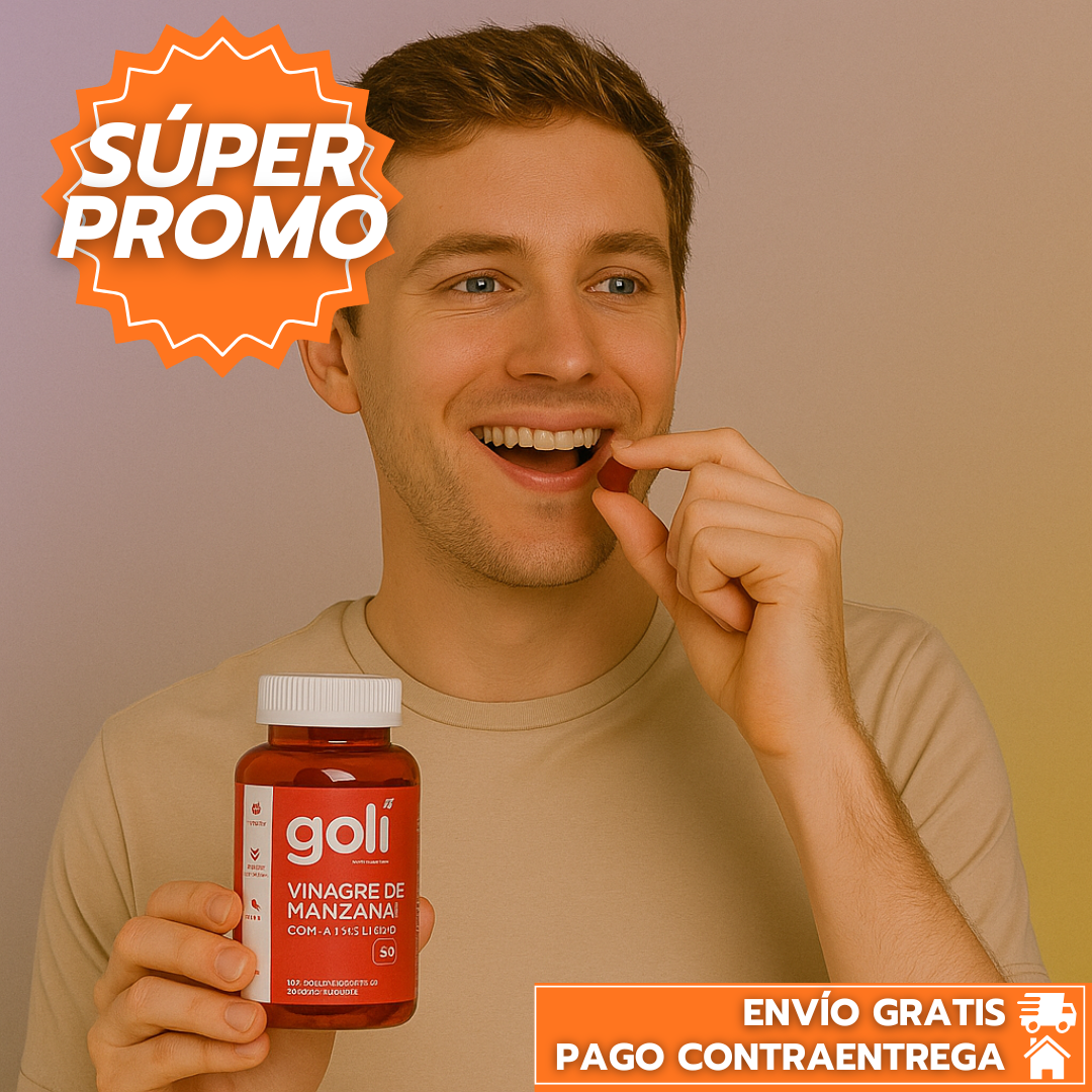 Goli™: Gomitas de Vinagre de Manzana con Vitaminas para Digestión, Energía y Control de Peso.